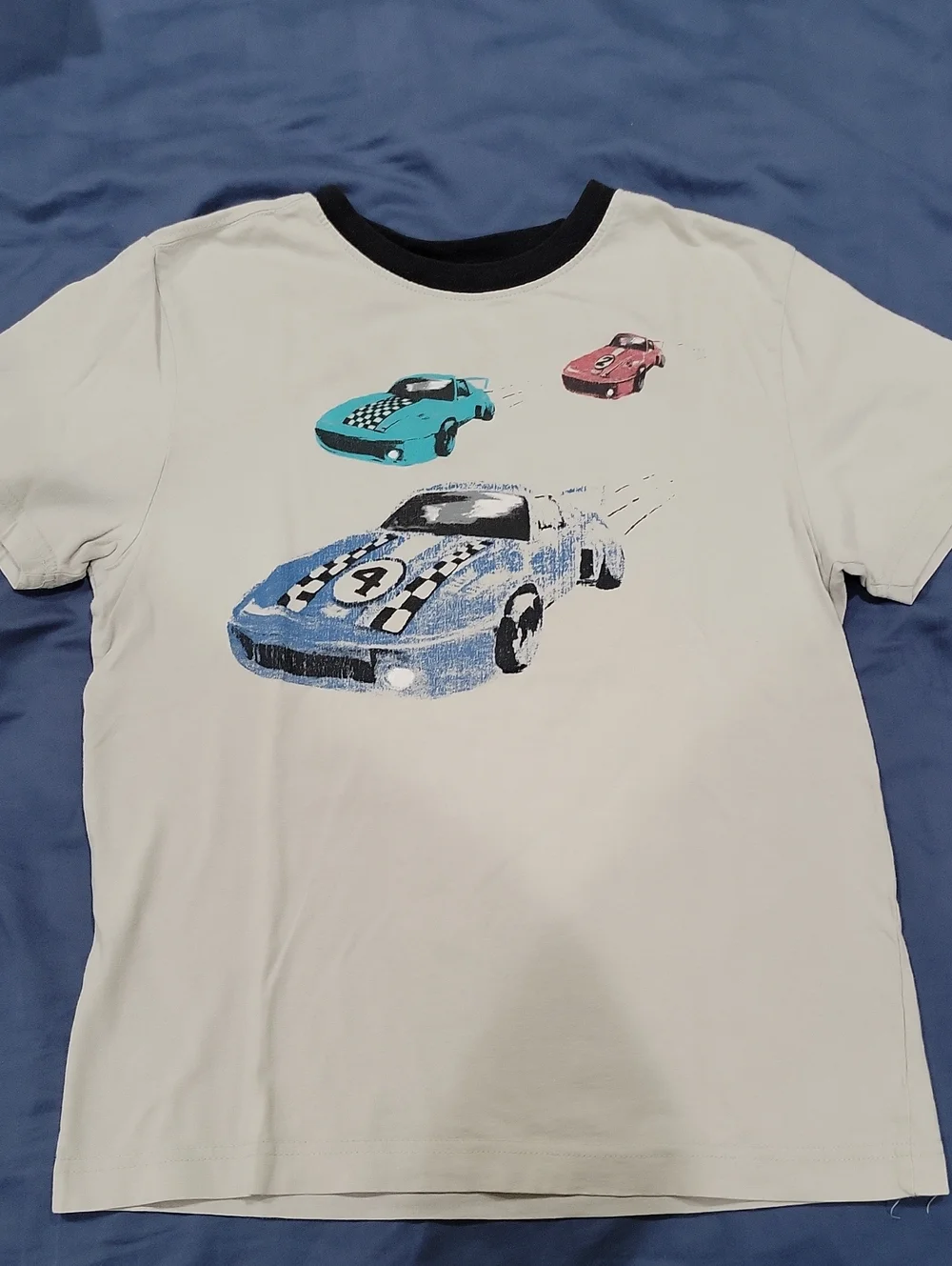 Gymboree Kids White Graphic Racing Cars Tee